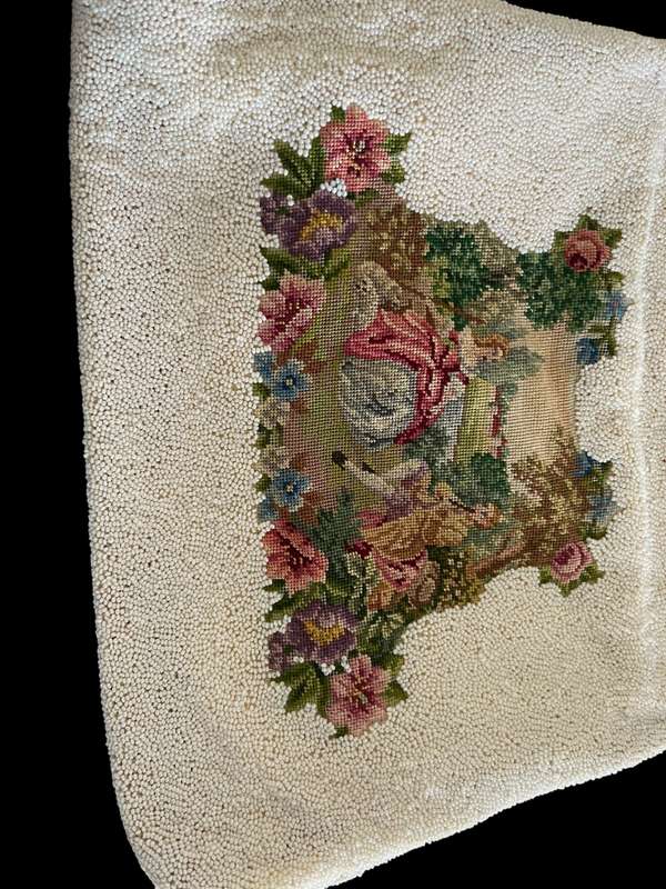 Handbag beaded petit point