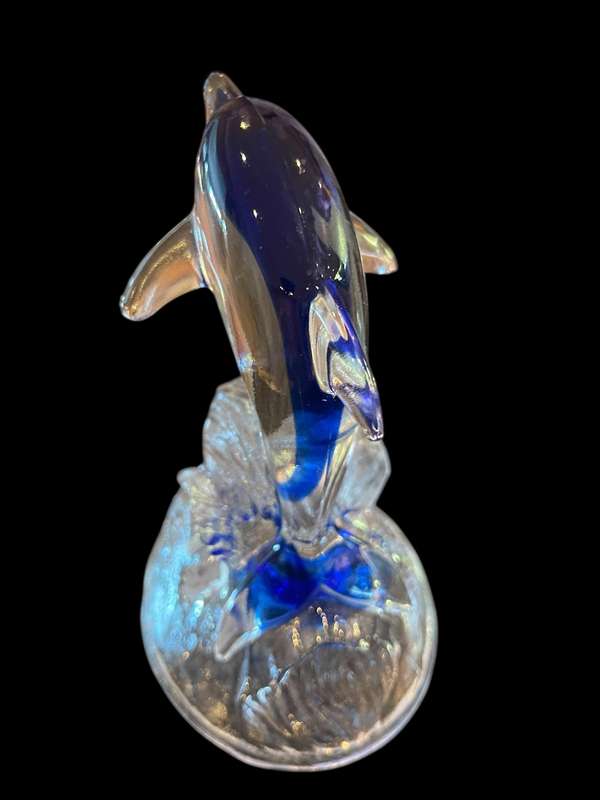Ornament dolphin Cristal darque each