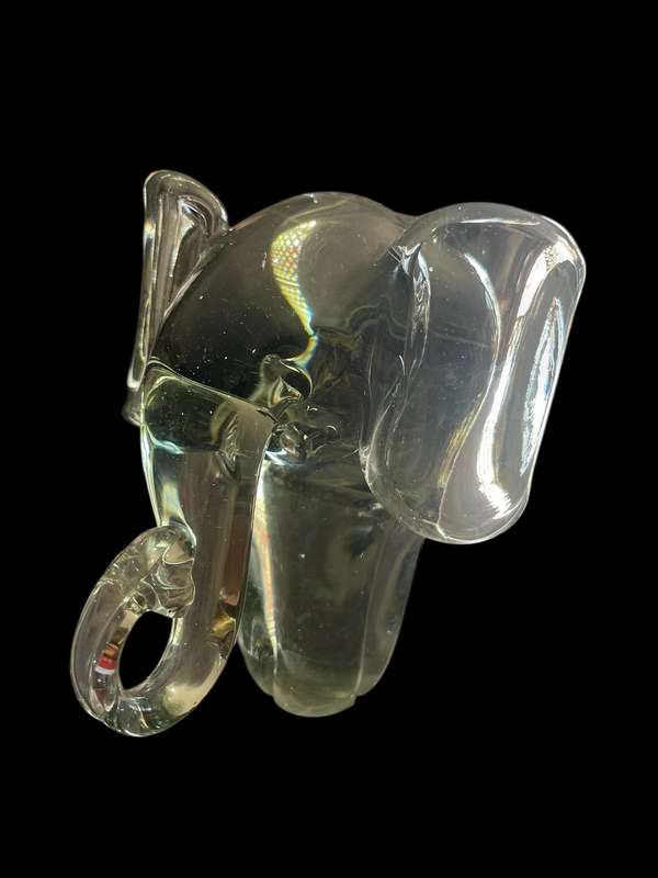 Ornament glass elephant