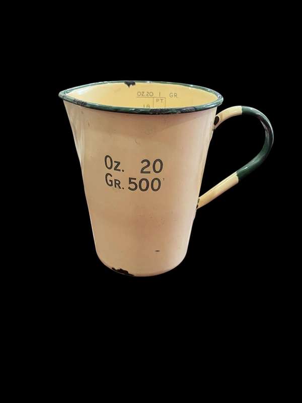Jug measuring enamel