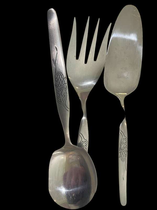 Salad servers cake lift Eetrite King Protea
