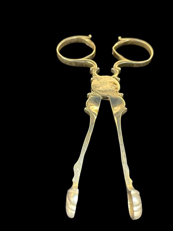 Sugar tong Sterling silver 1800s