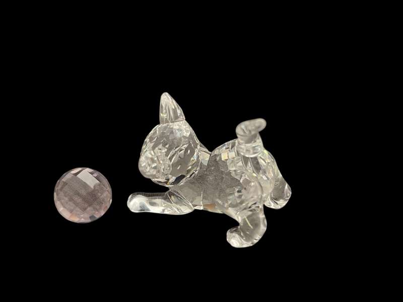 Ornament Swarovski cat ball box