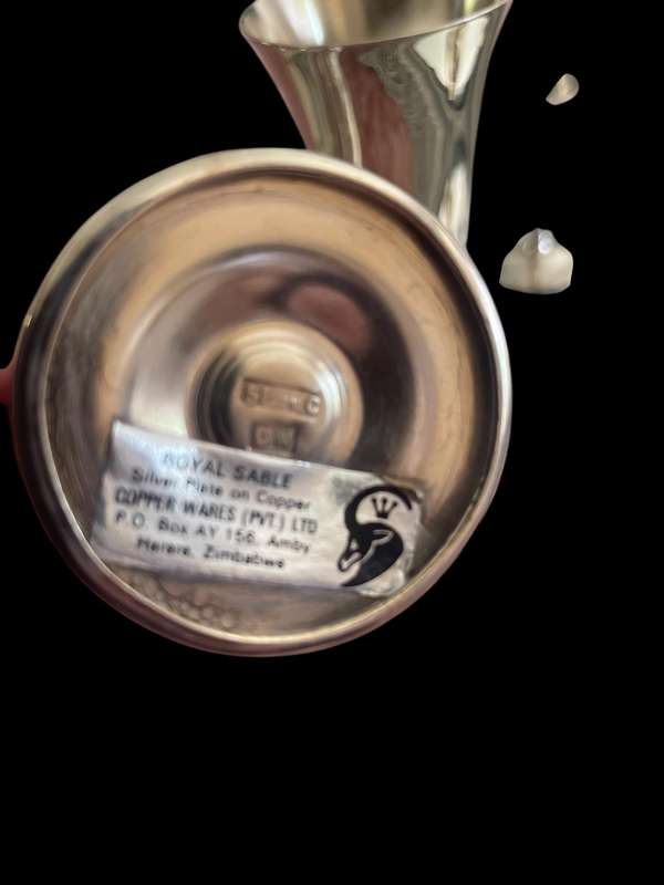 Goblets x6 silver plated