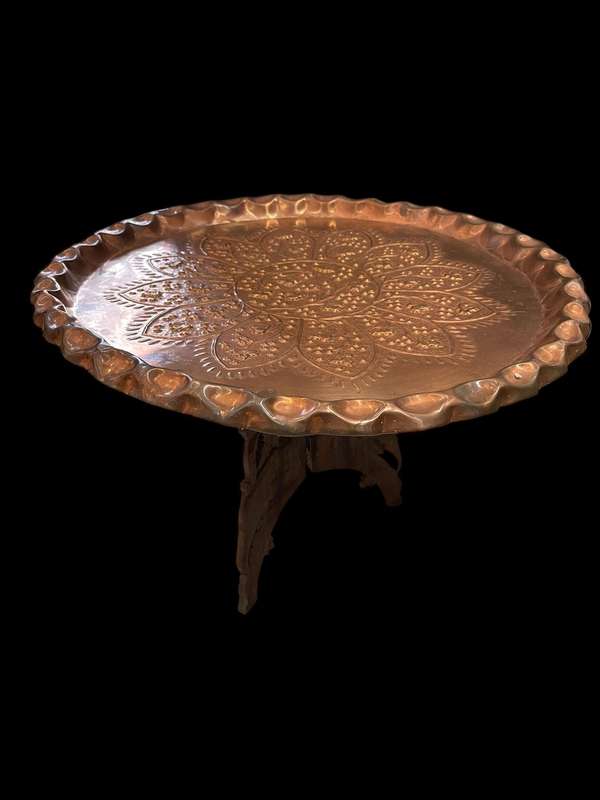 Tray table Turkish copper