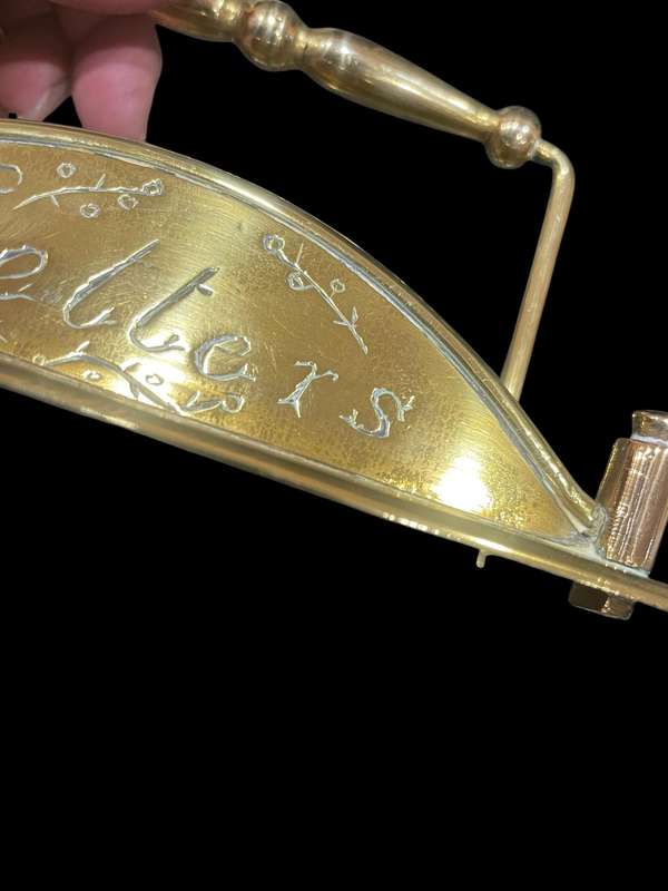 Letter holder brass