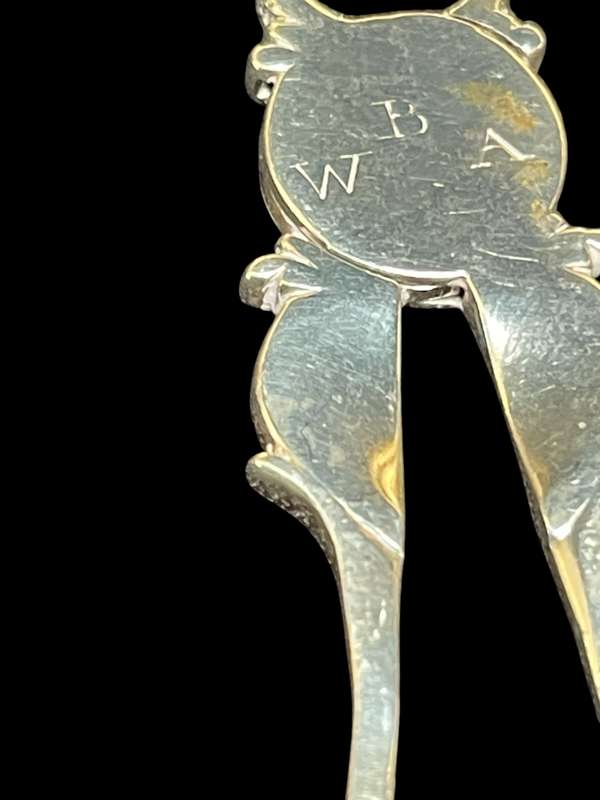 Sugar tong Sterling silver 1800s