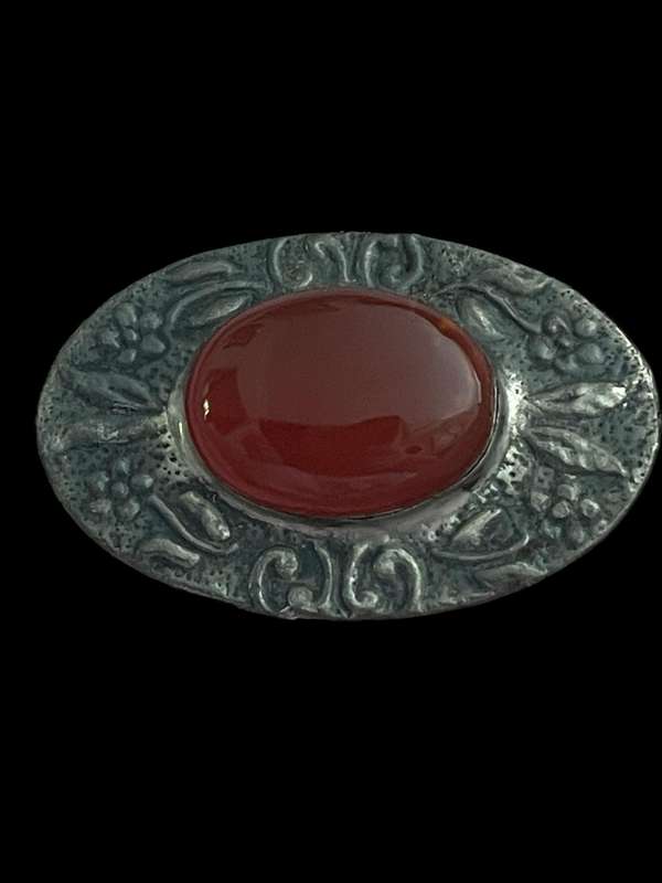 Brooch Carnelian stone(J)