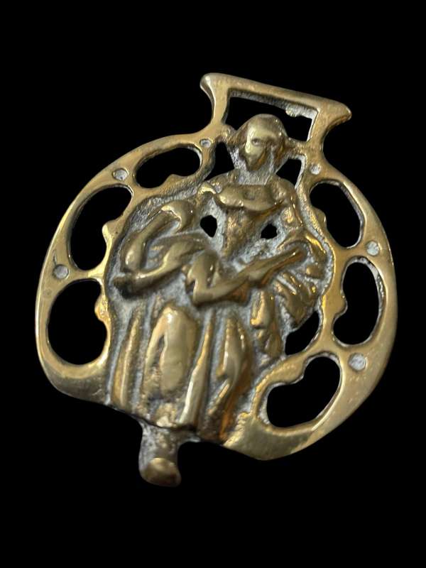 Wall hook Victorian brass