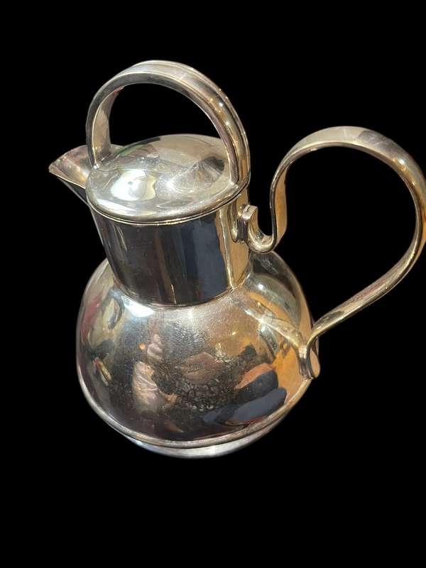 Hot water jug silver plated