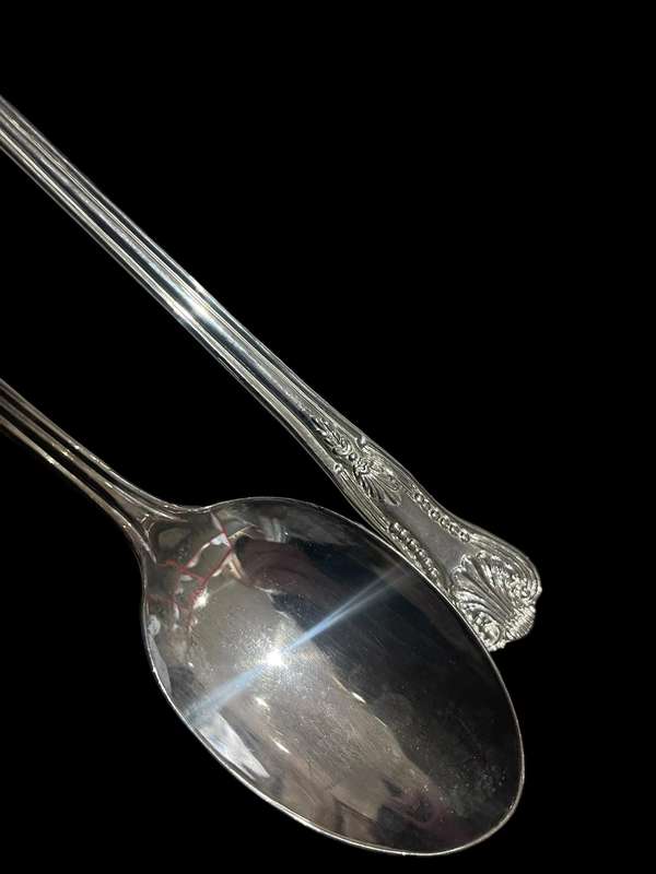 Salad servers Kings pattern (NR31)