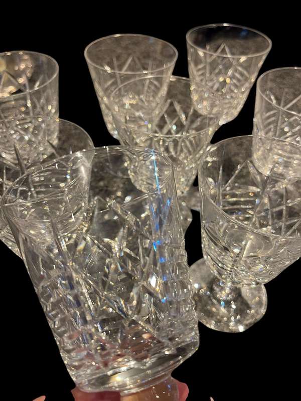 Glasses Crystal Webb England x10