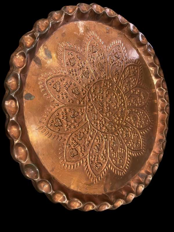 Tray table Turkish copper
