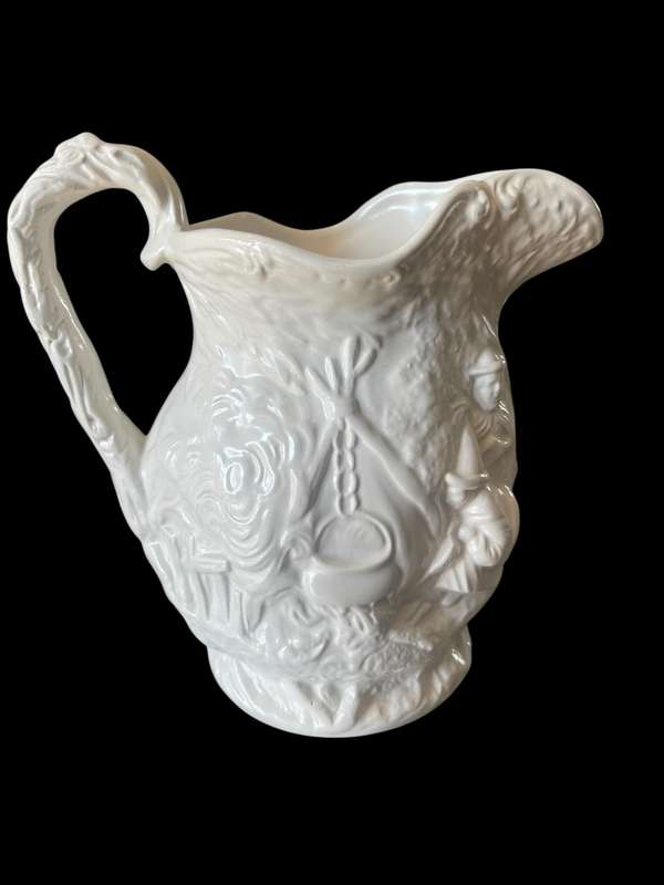 Milk jug Parian ware