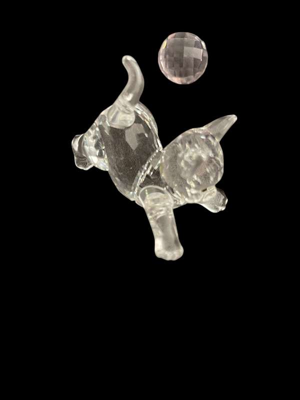 Ornament Swarovski cat ball box