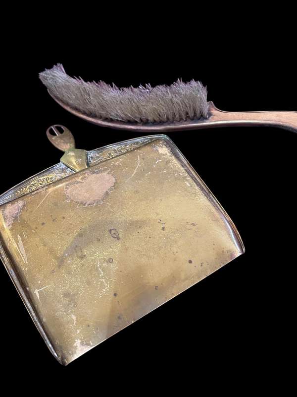 Butler scoop brush brass