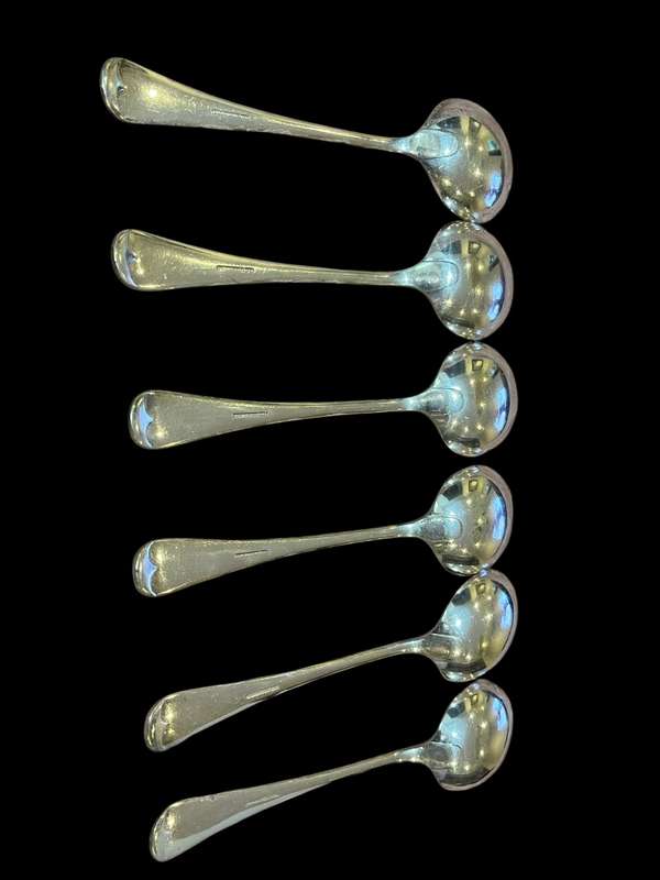 Soup spoons x6 silver plated(NR10)