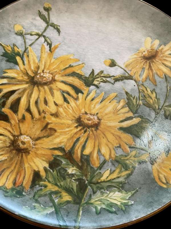 Plate display Sunflowers