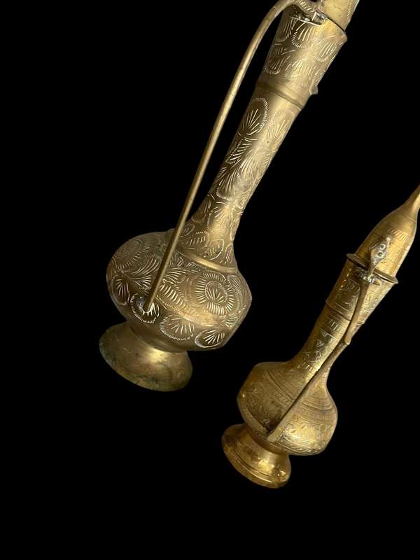 Kettles brass set x4