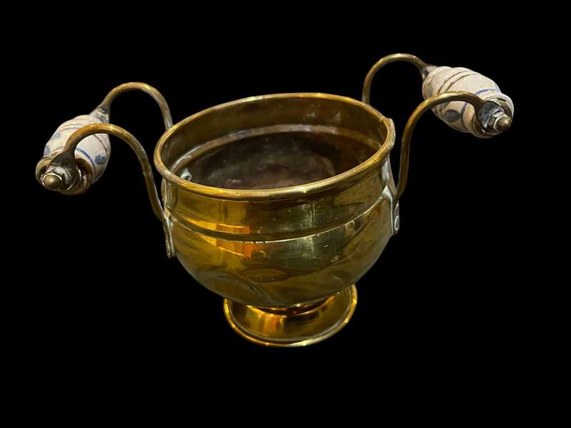 Planter/holder brass