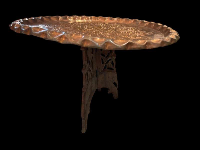 Tray table Turkish copper