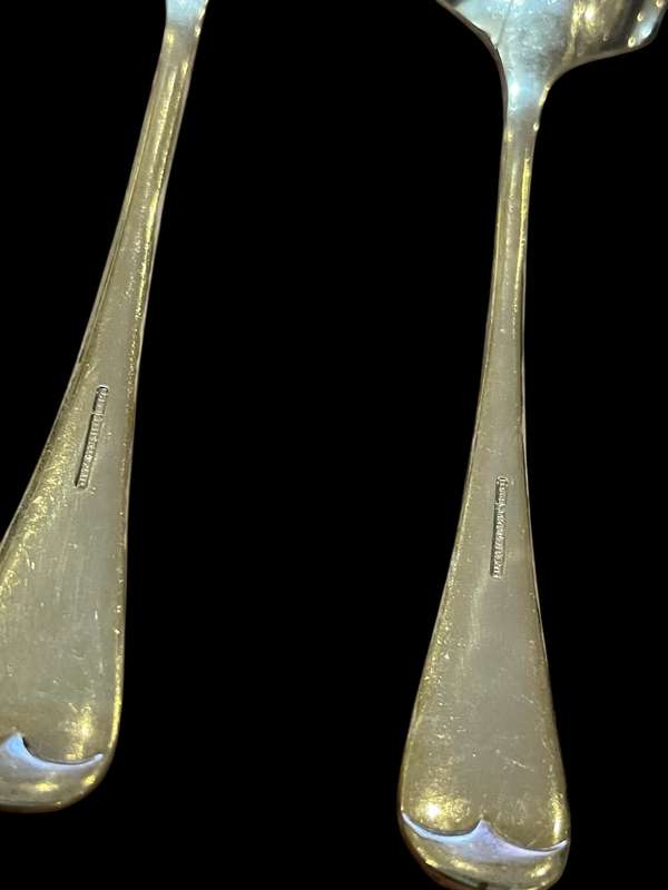 Soup spoons x6 silver plated(NR10)