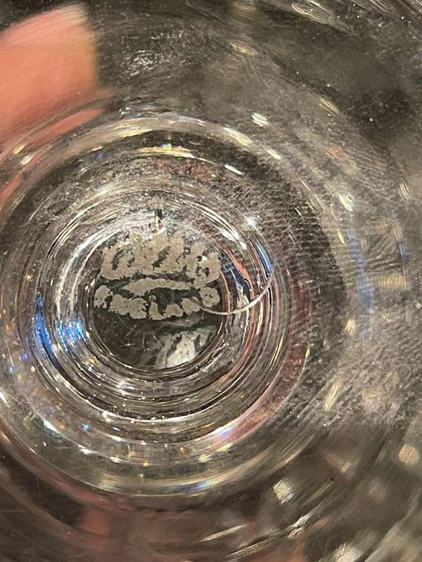 Glasses Crystal Webb England x10