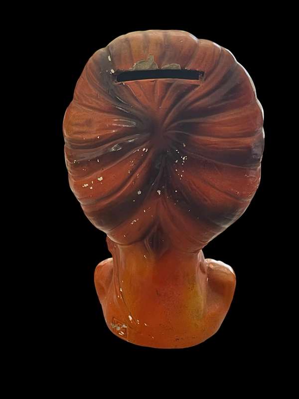 Moneybox vintage/antique bisque