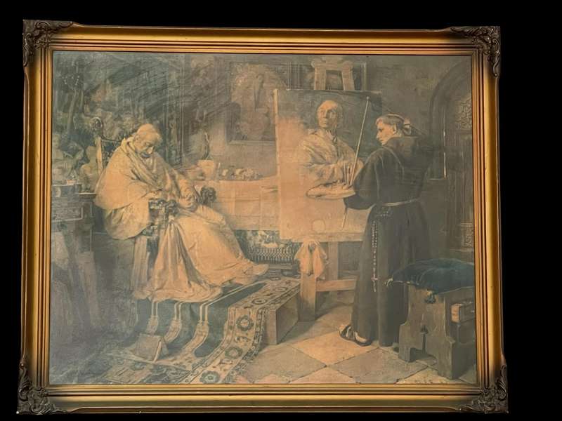 Framed print vintage