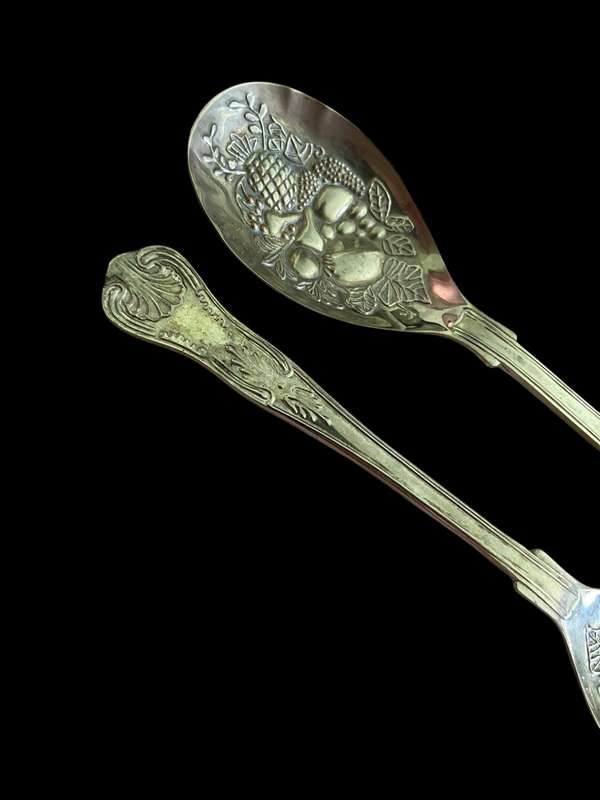 Salad servers Kings pattern(nr18)