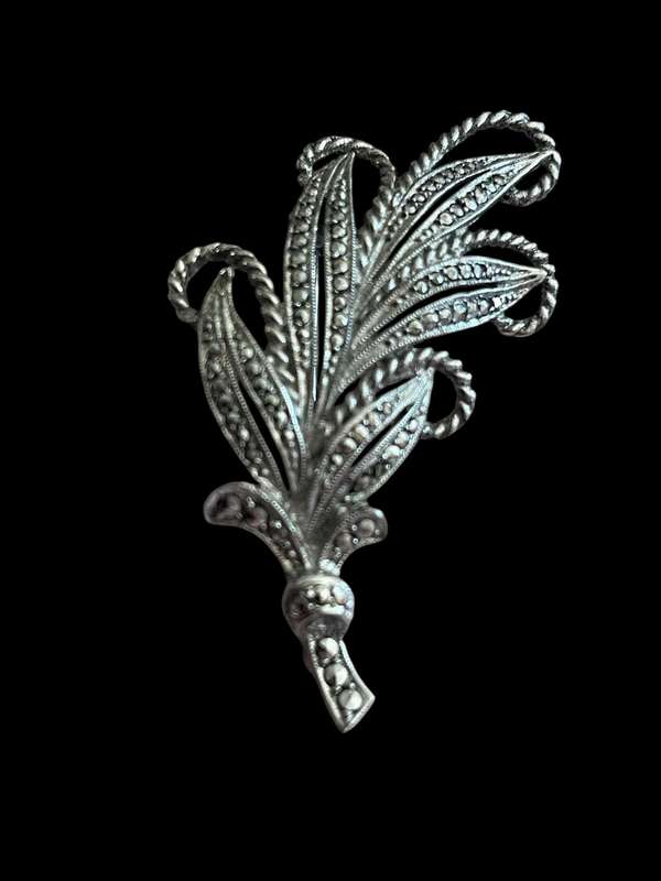 Brooch marcasite vintage(X)