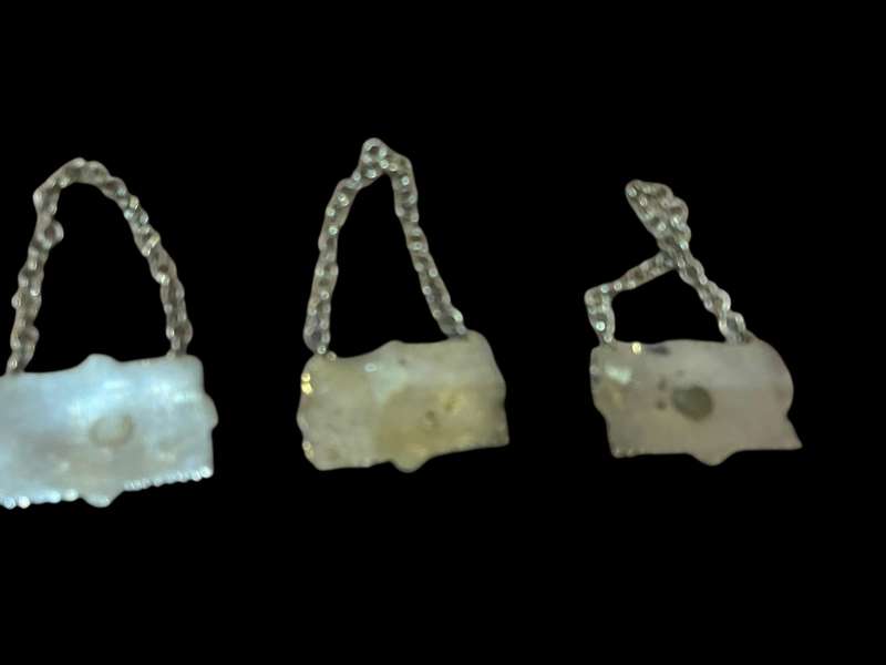 Decanter lables/tags silver plated set x3