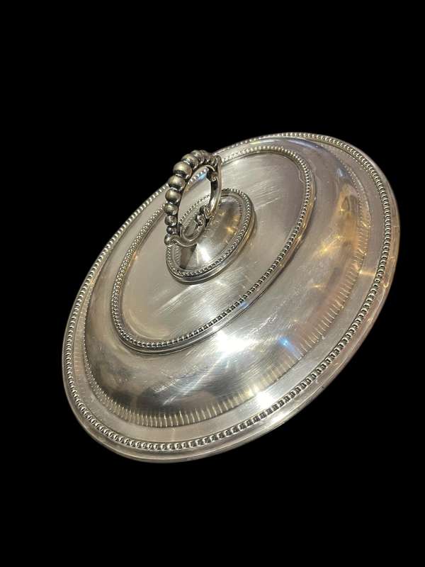 Serving/entree dish silver plated(NR3)