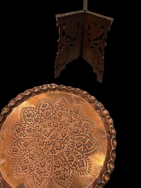 Tray table Turkish copper