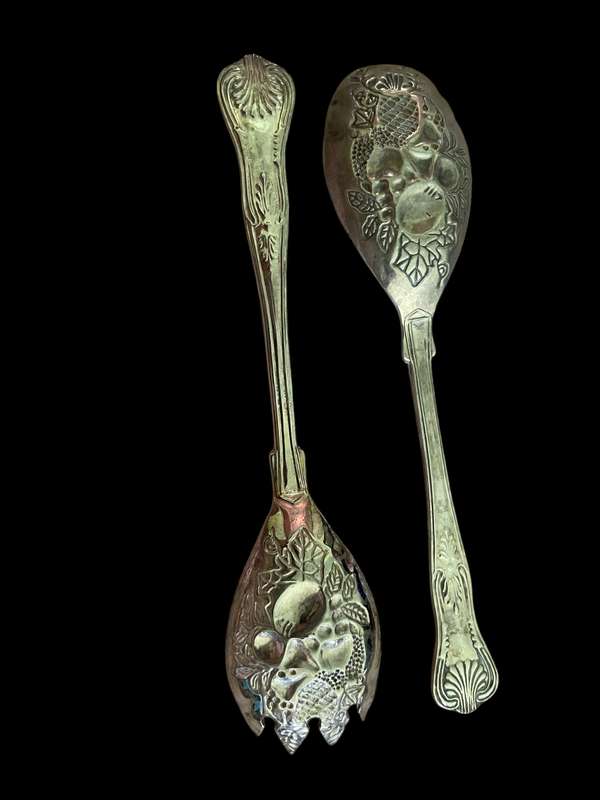 Salad servers Kings pattern(nr18)