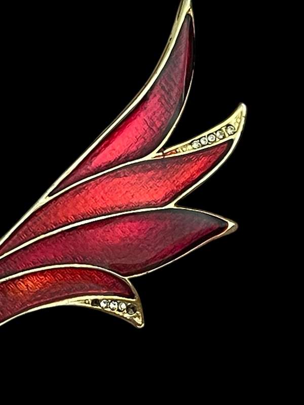 Brooch enamelled vintage(R)