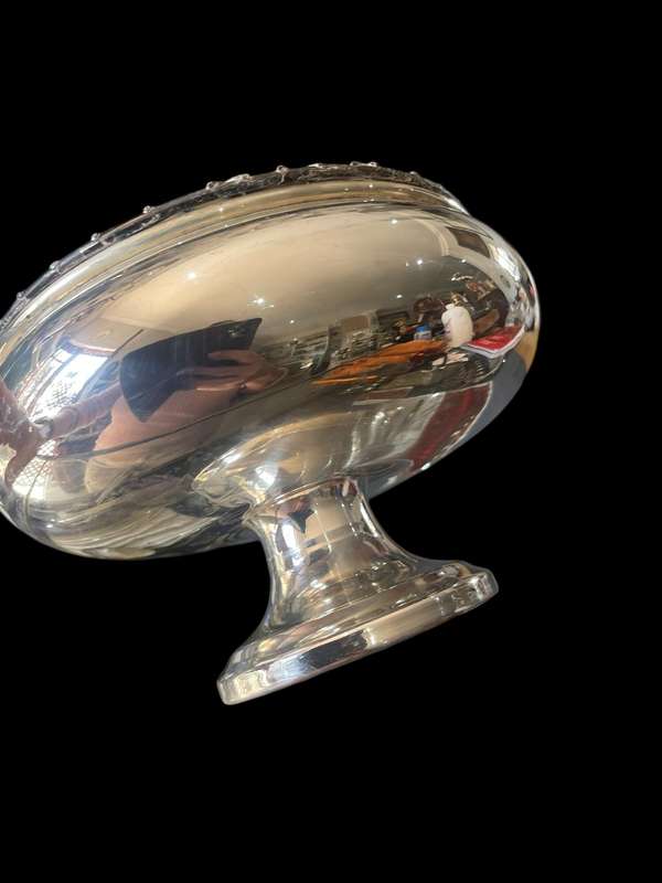 Vase rose bowl silver plated