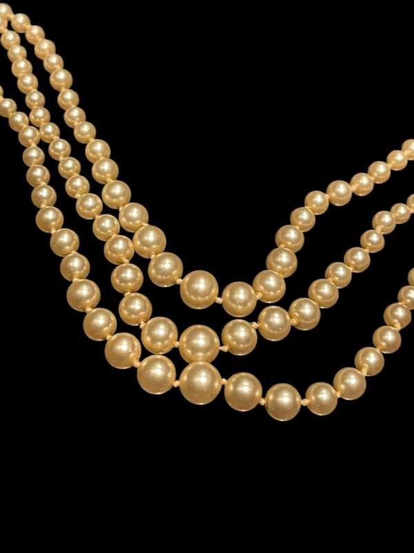 Necklace perle vintage sterling silver clasp