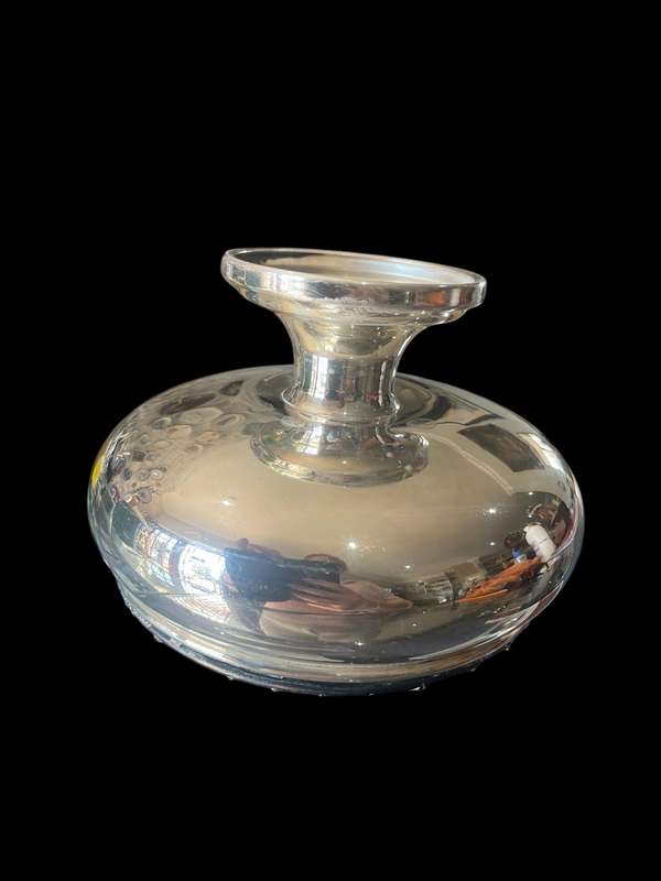 Vase rose bowl silver plated