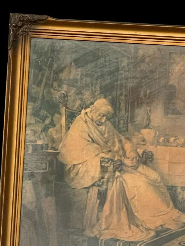Framed print vintage