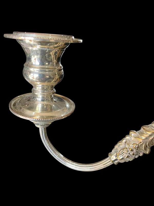 Candle holder silver plated