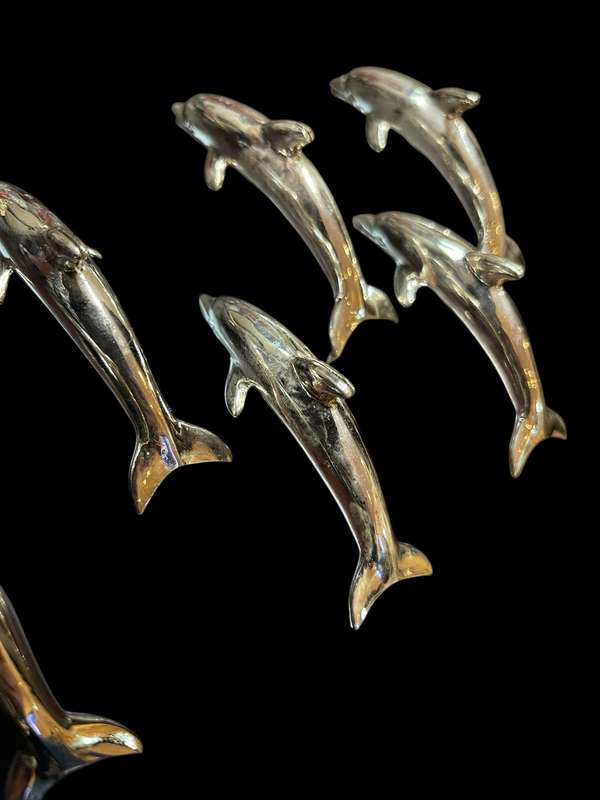 Cutlery/knife rests x6 silver plated