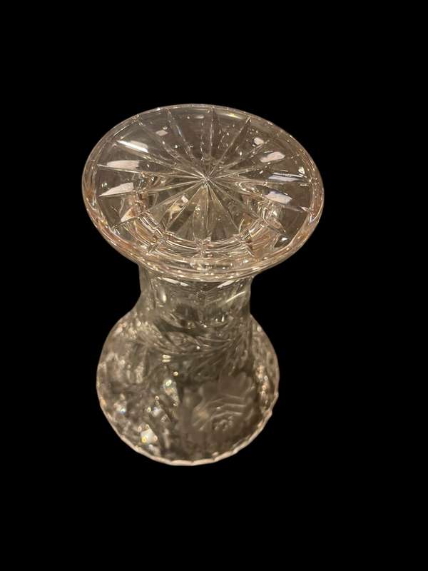 Vase rose cut crystal