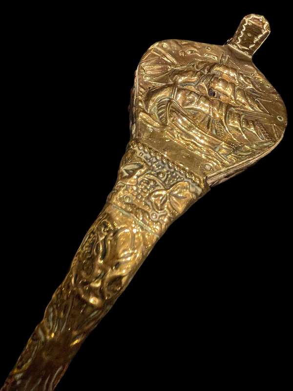 Bellows brass leather