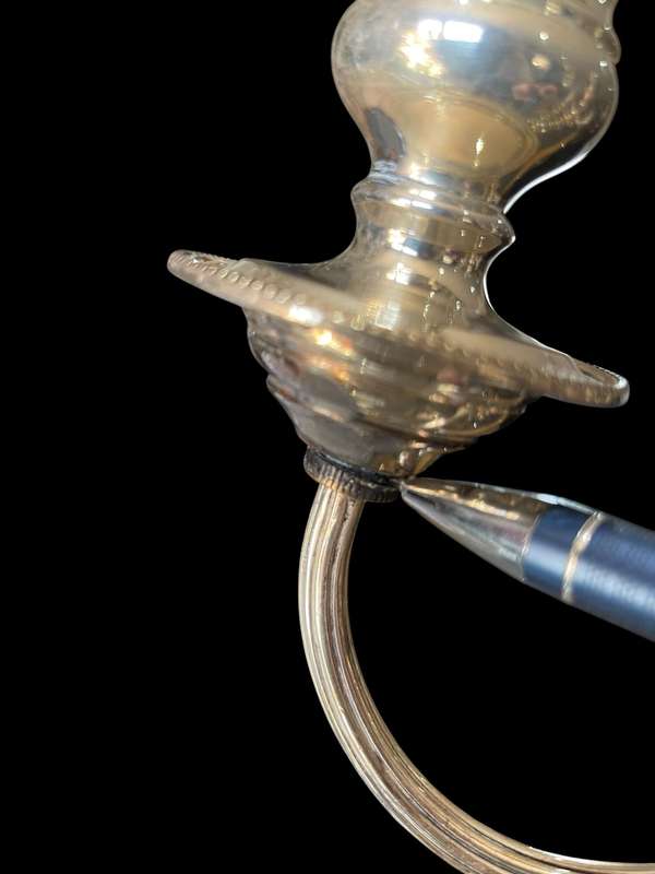 Candle holder silver plated