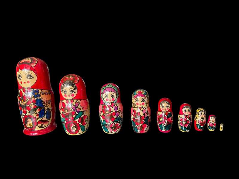 Ornament Matryoshka dolls set large
