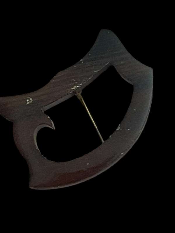 Brooch wood vintage(GG)
