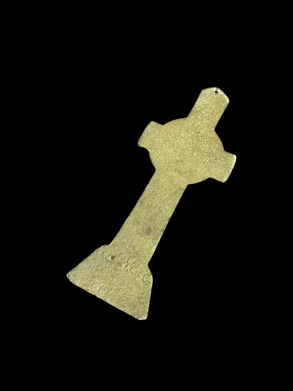 Ornament cross brass