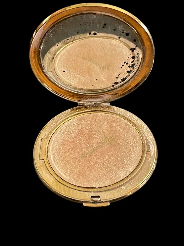 Compact Lucite carved compact