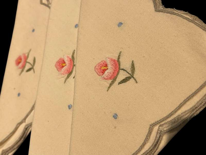 Napkins embroidered x6(K)